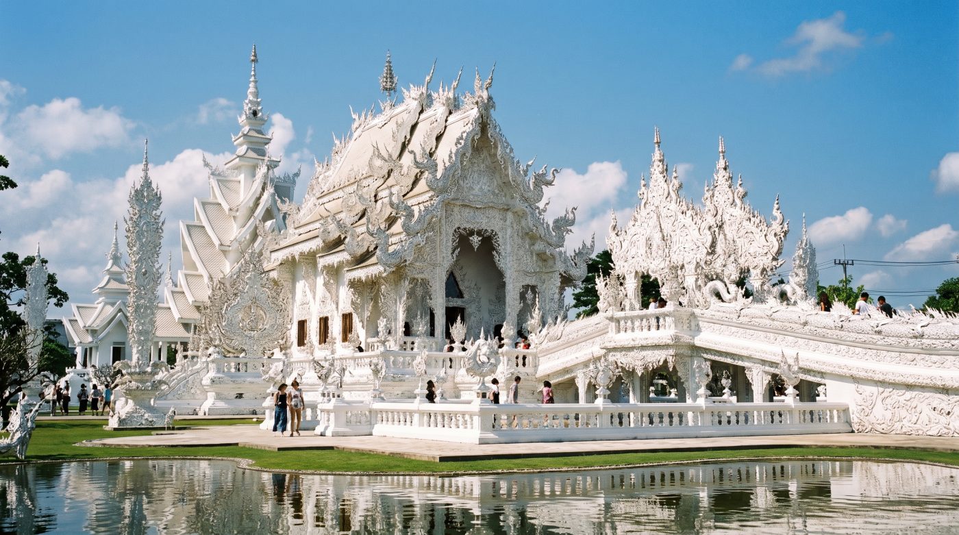 Wat Rong Khun, the White Temple, in Chiang Rai